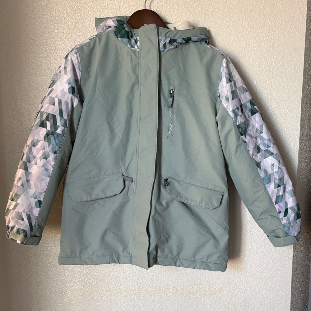 Swiss Gear Girls Youth Size Large 10-12 Geometric Pattern 3 in 1 Winter Jacket